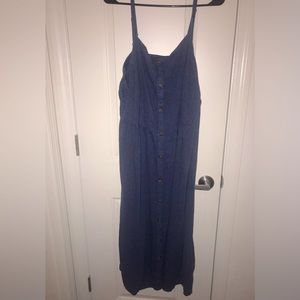 💙Denim Button Dress